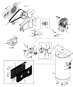 Page A Diagram and Parts List for VT6311 2001 Campbell Hausfeld Compressor